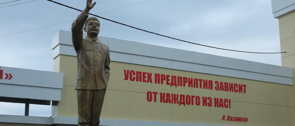 In Schelanger, etwa eine Tagesreise östlich von Moskau in der Provinz Mari El, steht die erste im modernen Russland errichtete Stalin-Statue.