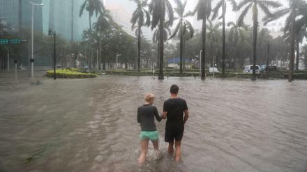 "Irma" bringt Fluten nach Florida, hier in Bricknell 
