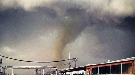 Einer der Tornados am Mittwoch in Sand Springs, Oklahoma, USA.