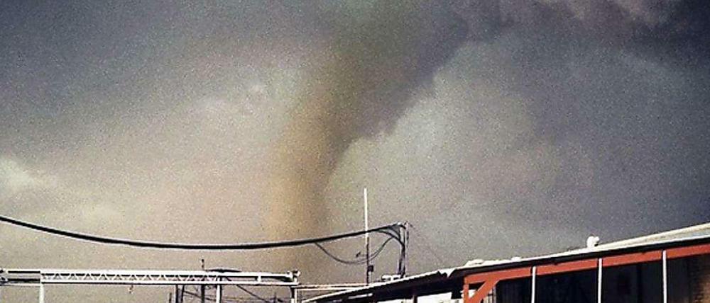 Einer der Tornados am Mittwoch in Sand Springs, Oklahoma, USA.