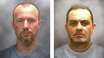 Die beiden aus einen US-Gefängnis entkommenen und nun gefassten Ausbrecher David Sweat (links) und Richard Matt