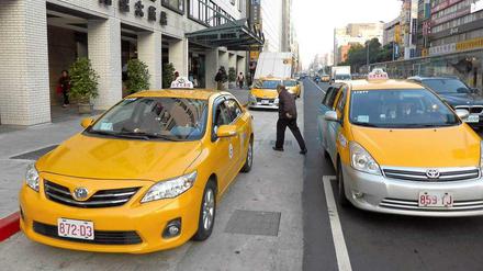 International unterwegs: Der Fahrdienstleister "Uber" fährt auch in Taiwan.