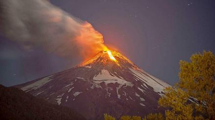 Der Vulkan Villarrica im Süden von Chile