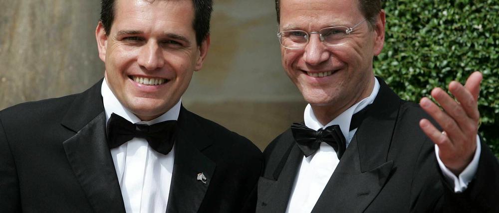 Michael Mronz und Guido Westerwelle (hier bei den Bayreuther Festspielen).