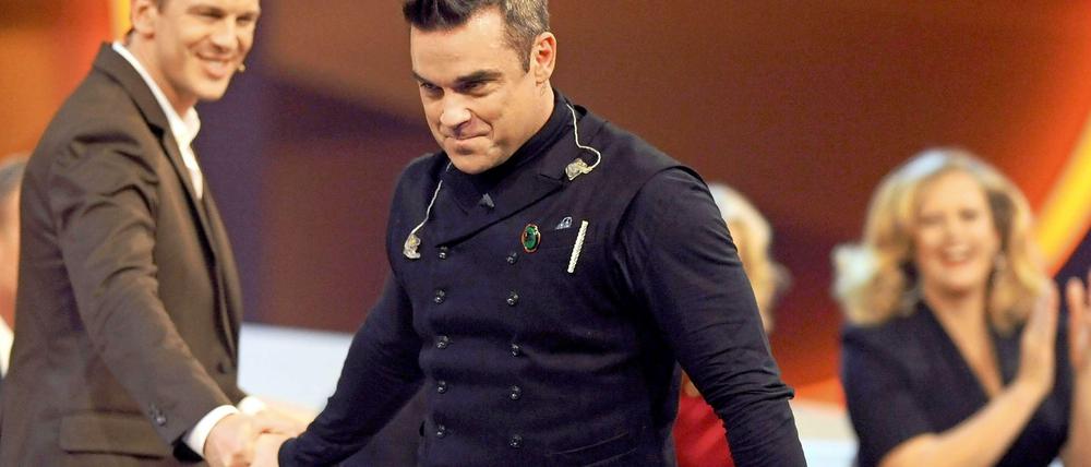 Robbie Williams verlässt "Wetten, dass...". Und ist froh darüber, wie er jetzt sagt.