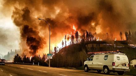 Waldbrände in Kanada, hier nahe der Stadt Fort McMurray. 