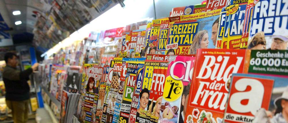 Fast eine Millionen Leser weniger: Zeitschriften in Deutschland.