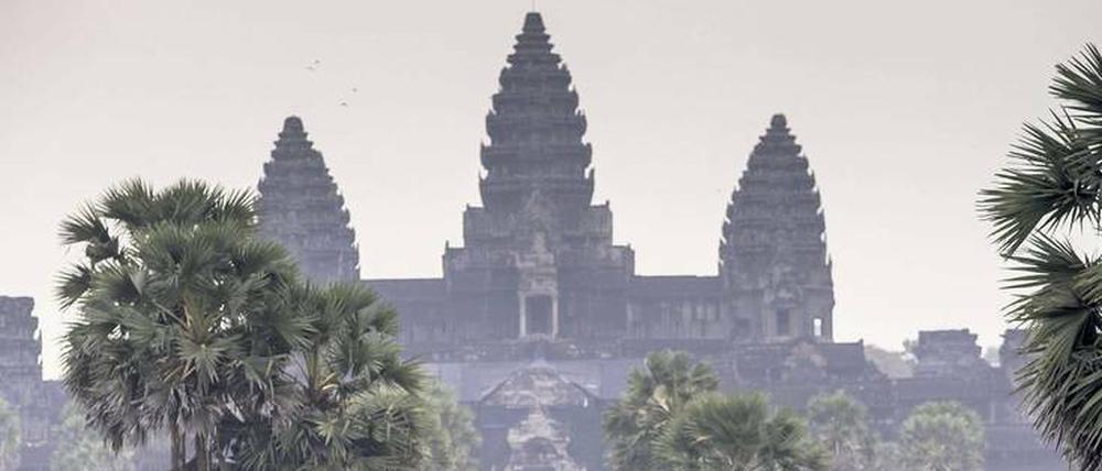 Rushhour zum Sonnenaufgang. Angkor Wat lockt – je nach Saison – zwischen 5000 und 10.000 Besucher täglich.
