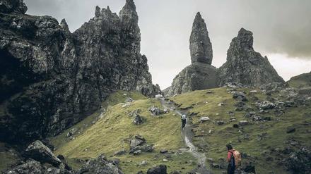 Archaisch sind die Felsformation auf Skye, der größten Insel der Inneren Hebriden vor Schottland.
