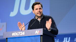 Johannes Winkel (CDU), Bundesvorsitzender der Jungen Union, spricht beim Deutschlandtag der Jungen Union.