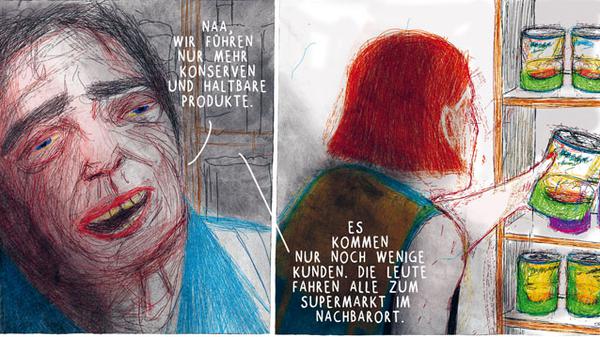 Eine Seite aus „Jakob Neyder“ von Franz Suess. Foto: Avant