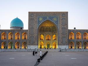 Jean-Michel Jarre am 1. November in Samarkand.