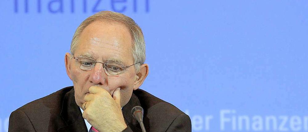 Finanzminister Wolfgang Schäuble.