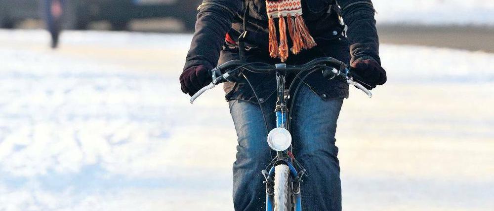 Durch Schnee und Eis. Der vergangene Winter war klirrend kalt. Foto: Gero Breloer, dpa