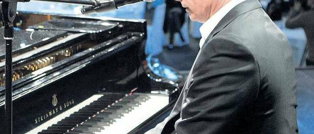Wladimir Putin bei seinem Auftritt. Foto: AFP