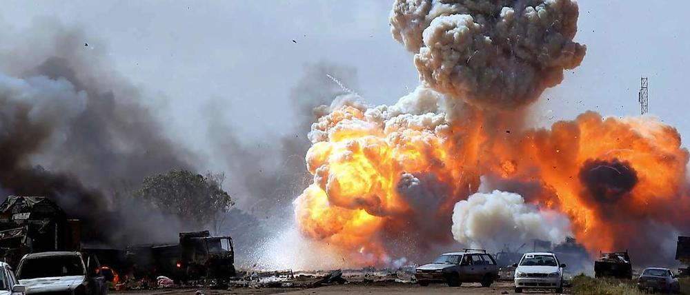 Der Militäreinsatz in Libyen läuft.
