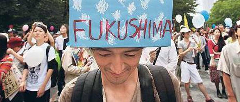 100 Tage nach dem Erdbeben am 11. März wurde auch in Tokio gegen Atomkraft demonstriert.