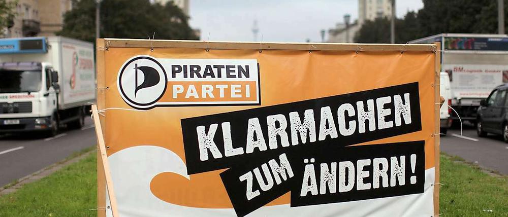 Die Piratenpartei hat gute Chancen auf einen Einzug ins Abgeordnetenhaus.