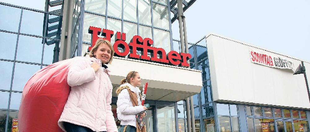 Zu abgelegen: Das Möbelhaus Höffner an der Weddinger Pankstraße soll schließen.