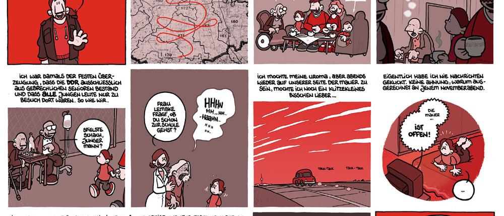 Ich und Ich: Auch die im Tagesspiegel zuerst veröffentlichten "Da war mal was"-Strips von Flix waren ein Thema der Tagung.