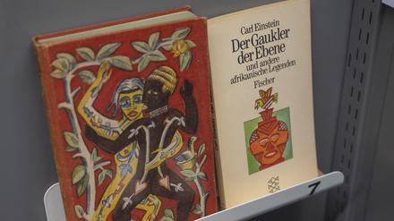 „Afrikanische Märchen“ vom Fischerverlag in der Ausstellung „Literatur als koloniale Beute?“, FU Berlin. 