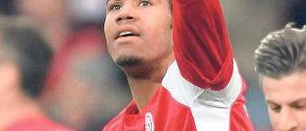 Ein Mann, zwei Tore. Choupo-Moting ebnete Mainz den Weg zum Sieg. Foto: dpa