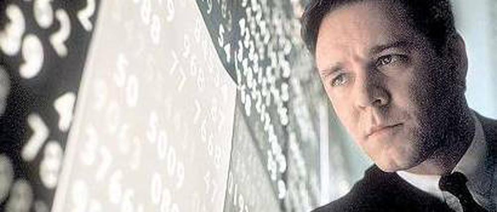 Berühmtes Beispiel. Schauspieler Russell Crowe spielte den schizophrenen Mathematiker und Nobelpeisträger John Forbes Nash in dem Hollywood-Film „A Beautyful Mind“. Foto: dpa