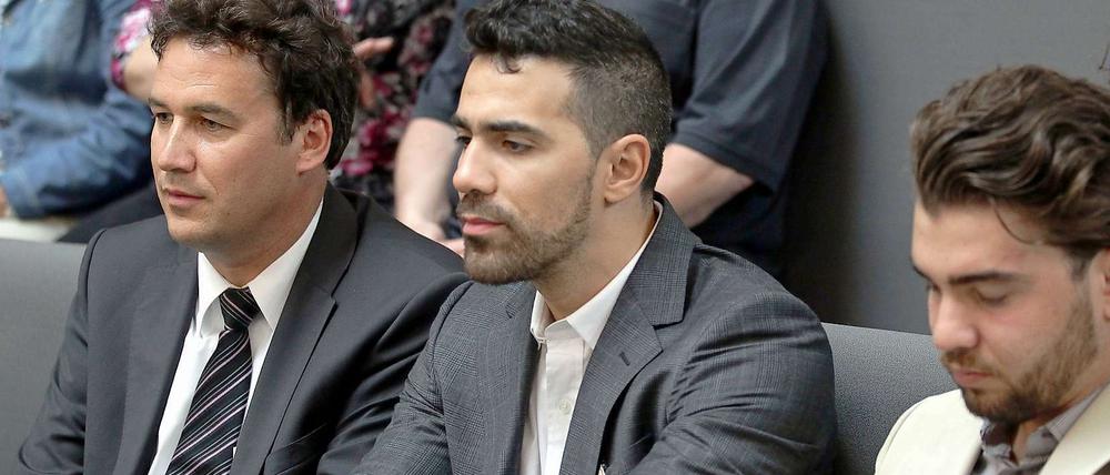 Hinterbänkler: Christian Freiherr von Stetten und Bushido im Bundestag.