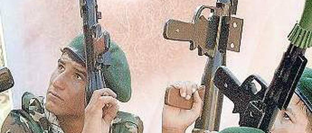 Kampfbereit. Etwa 1500 Hisbollah-Kämpfer sollen derzeit in Syrien operieren. Foto: dpa