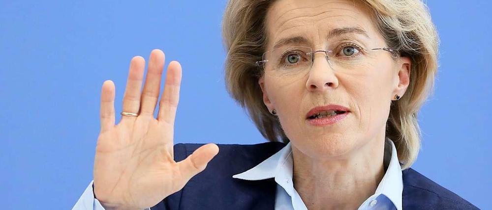 Bundesarbeitsministerin Ursula von der Leyen (CDU).