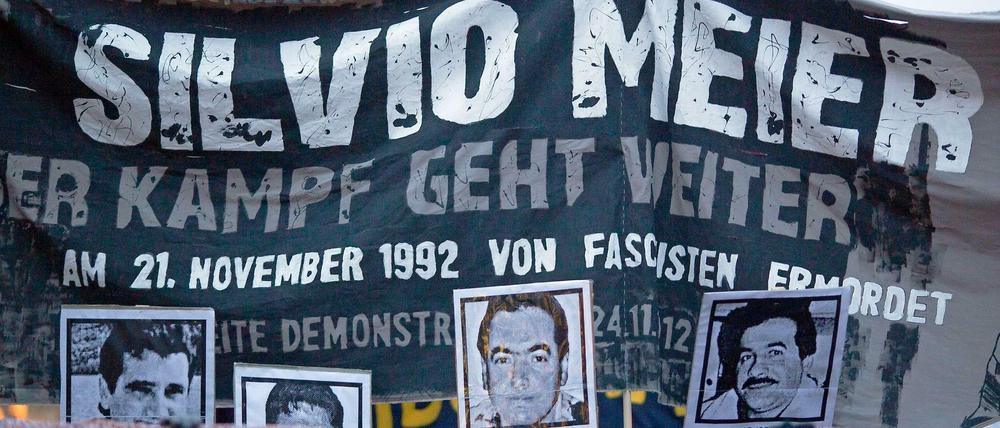 Mehrere tausend Menschen haben im November 2012 dem 20. Todestag von Silvio Meier gedacht.