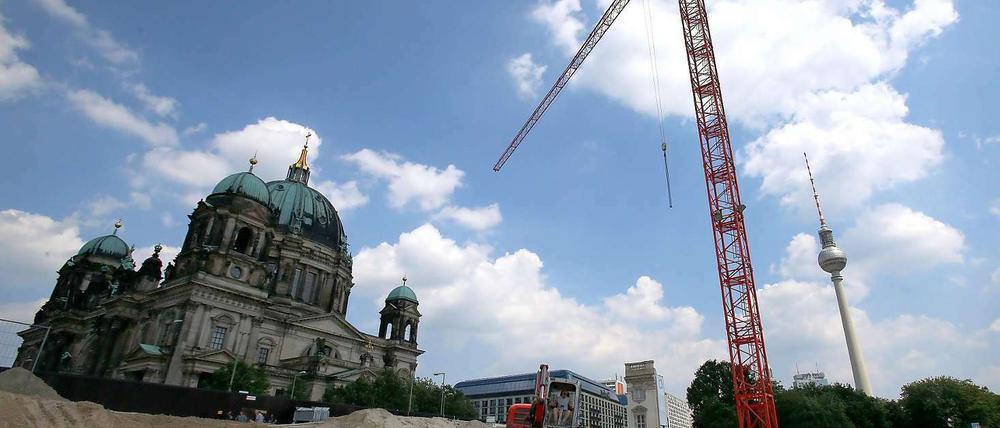 Schloss-Baustelle in Berlin.