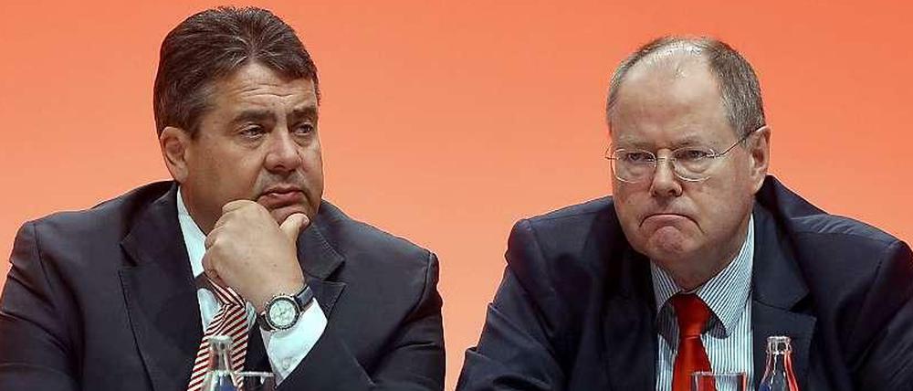 Sigmar Gabriel und Peer Steinbrück.
