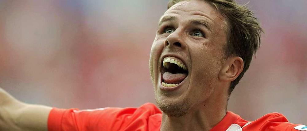 Nahm sich ein Vorbild an Berlins Allagui und Ramos: Nicolai Müller traf für Mainz 05 doppelt.