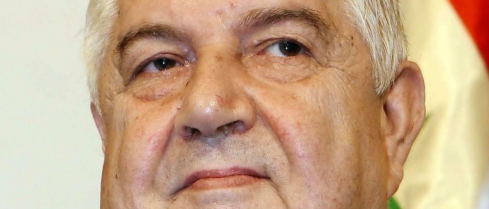 Der syrische Außenminister Walid al-Muallim.