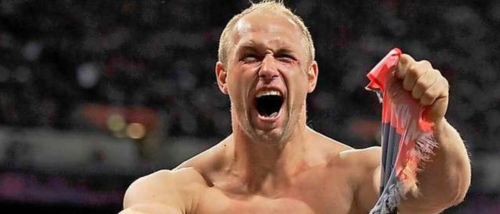 Diskuswerfer Robert Harting will mit den Einnahmen aus einer neuen Sportlotterie Athleten für Olympia fördern.