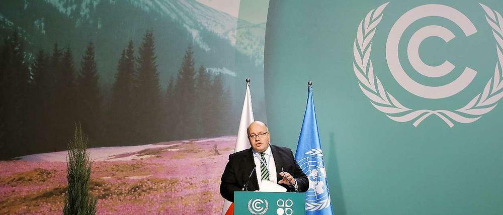Bundesumweltminister Peter Altmaier in Warschau.