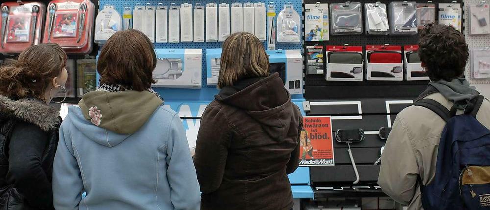Unterhaltungselektronik billiger: Das versprach die Kette Schülern für sehr gute Schulnoten.