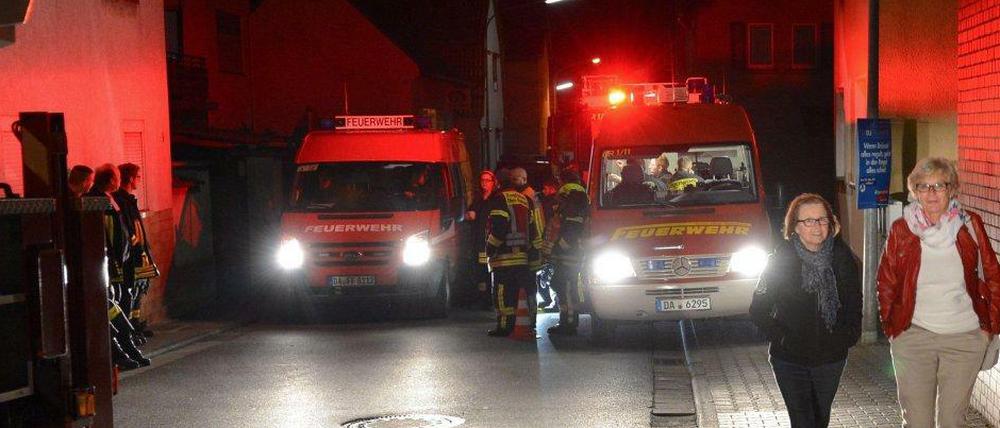 Feuerwehreinsatz in Nieder-Beerbach.