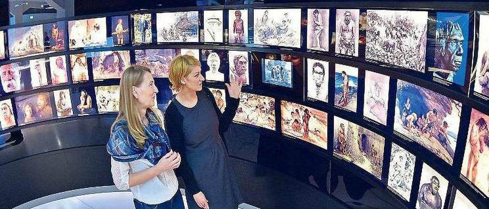 Das Max-Planck-Institut für evolutionäre Anthropologie in Leipzig zeigt im „smac“ die Entwicklung des Menschen vom Neandertaler bis heute.