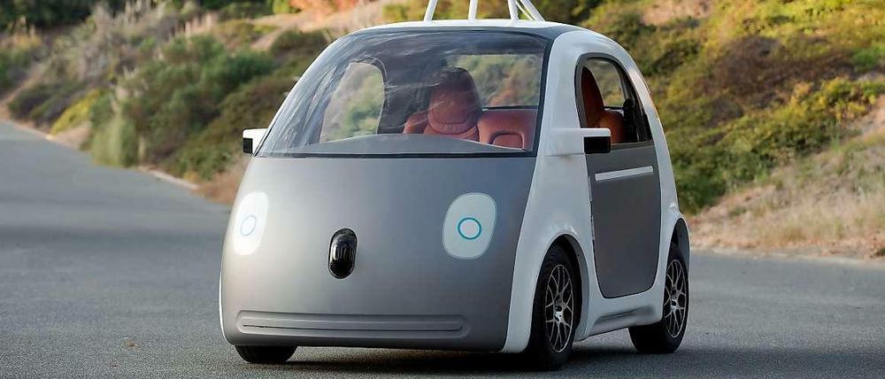 Das Google-Auto fährt auch ohne Fahrer.