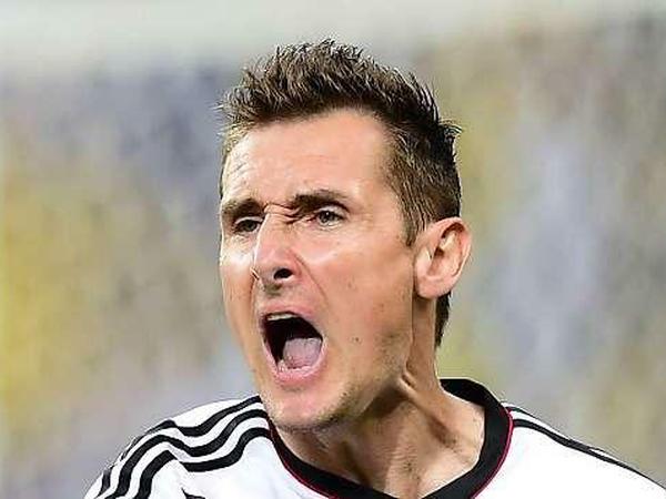 Kann auch laut werden: Miroslav Klose