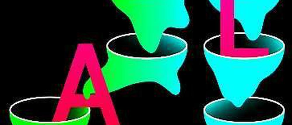 Kopf & Zahl. Carla Crameris Plakat soll Werbung für ein Spiel machen.