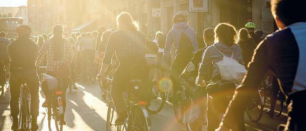 Zur Sonne, zur Freiheit. Am heutigen Freitagabend werden sich wieder Radfahrer zur "Critical Mass" versammeln.