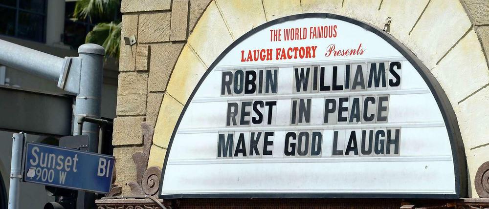 Ein Comedy-Club in Hollywood nimmt Abschied von Schauspieler Robin Williams.