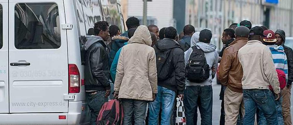 Flüchtlinge in Berlin.