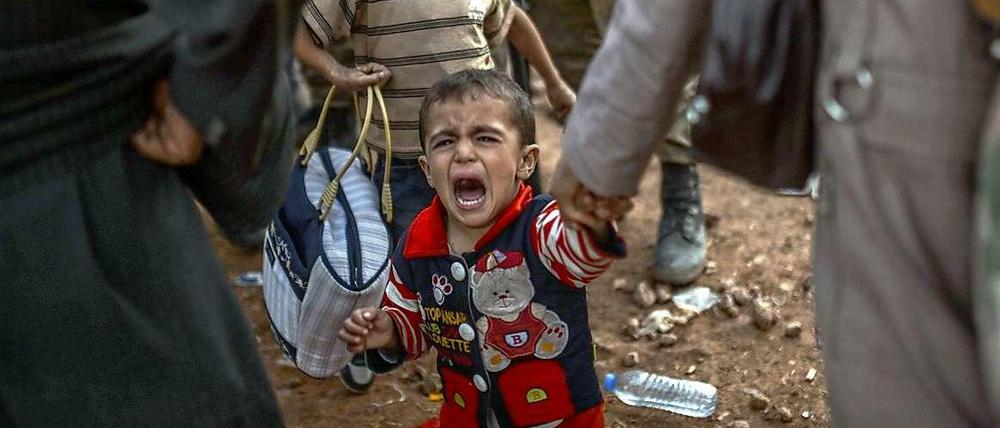 Flüchtlingsdrama an der syrisch-türkischen Grenze: Die Menschen müssen in Zukunft wohl mit noch weniger Nahrungsmittelhilfe auskommen.