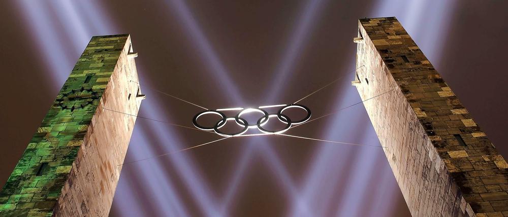 Die Olympischen Ringe in neuem Glanz? Noch ist eine Mehrheit der Berliner gegen eine Olympiabewerbung.
