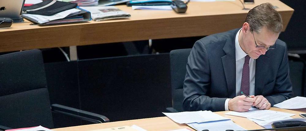 Am Donnerstag im Abgeordnetenhaus: der Regierende Bürgermeister Michael Müller.