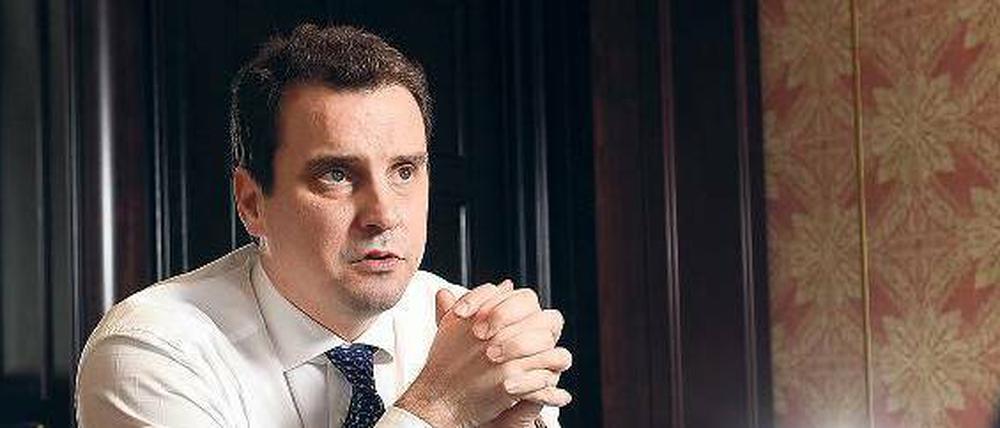 Neu-Ukrainer. Wirtschaftsminister Aivaras Abromavicius ist erst seit November Staatsbürger des osteuropäischen Staates – und seit gut 100 Tagen als Minister im Amt.